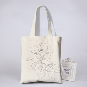 Túi Vải Bố Vẽ Hình Túi Hoa Bảo Vệ Môi Trường Đơn Giản Túi Vải Bố Tự Làm Graffiti Hoạt Động - Product Image 5