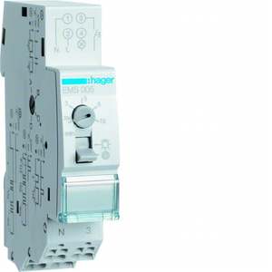 EMS005 Customizable <b>with</b> Customizable <b>with</b> Hagers multifunction staircase lighting <b>timer</b> quicklink 1 contact 16A - Product Image 1