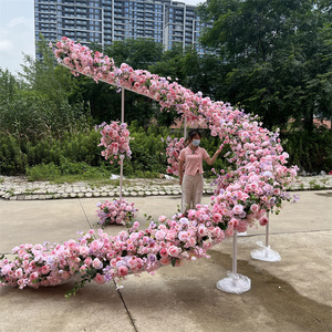 Nuovi arrivi matrimonio sfondo arco artificiale <span class=keywords><strong>rosa</strong></span> <span class=keywords><strong>S</strong></span> forma <span class=keywords><strong>rosa</strong></span> fiori composizioni per eventi di nozze sfondo decorazione - Product Image 6