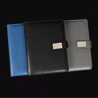 Carnet de notes A5 de luxe, classeur à anneaux rechargeable, organiseur en cuir avec boucle métallique pour le bureau et les affaires