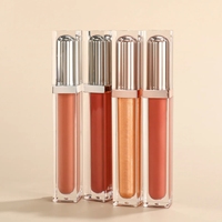 Vendeurs de brillants à lèvres végétaliens Personnalisés pour femmes Haut pigment Naturel Lèvres Repulpant Brillant à lèvres antiadhésif de marque privée