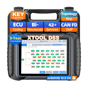 XTOOL D8S Universal Obd2 Scanner Car EUC <strong>Coding</strong> 42+ Reset Auto Bidirectional Tool Car Diagnostic Machine with Key <strong>Programming</strong> - Product Image 1