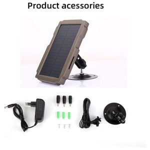 Outdoor Trail Camera Solar Powered 12V 6V Waterproof Weather Resistant <b>Tree</b> <b>Stand</b> Hunting Camera With Solar Panel - Product Image 2