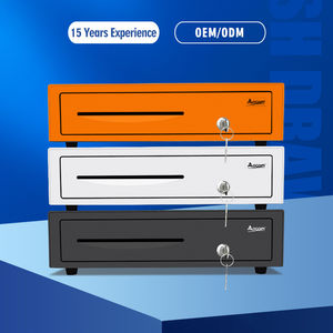 Cajón de Dinero de Alta Calidad con Apertura Automática Mutex y Bandejas Manuales Blancas para <span class=keywords><strong>Caja</strong></span> <span class=keywords><strong>Registradora</strong></span> de Supermercado - Product Image 1
