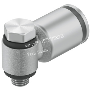 Conector Neumático Extendido FESTO NPQM-L-G18-Q4-P10 558708, Latón Niquelado, Rosca Macho G1/8, Puerto de 4mm - Product Image 3