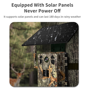 Caméra de surveillance de sentier JerderFo H6 H2 Ucon Cellular 4G, caméra de chasse en plein air, caméra de sentier pour la <span class=keywords><strong>faune</strong></span>, 940 sans flash, panneaux solaires - Product Image 2