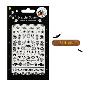 Aqan — étiquettes privée OEM, adhésif de vernis, de <span class=keywords><strong>manucure</strong></span>, Nail Art, décoration holographique, pour noël, Halloween, - Product Image 6