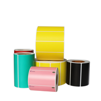 Fabricant d'autocollants d'étiquettes Impression directe d'étiquettes d'expédition thermique 4x6 de couleur jaune pour imprimante Zebra