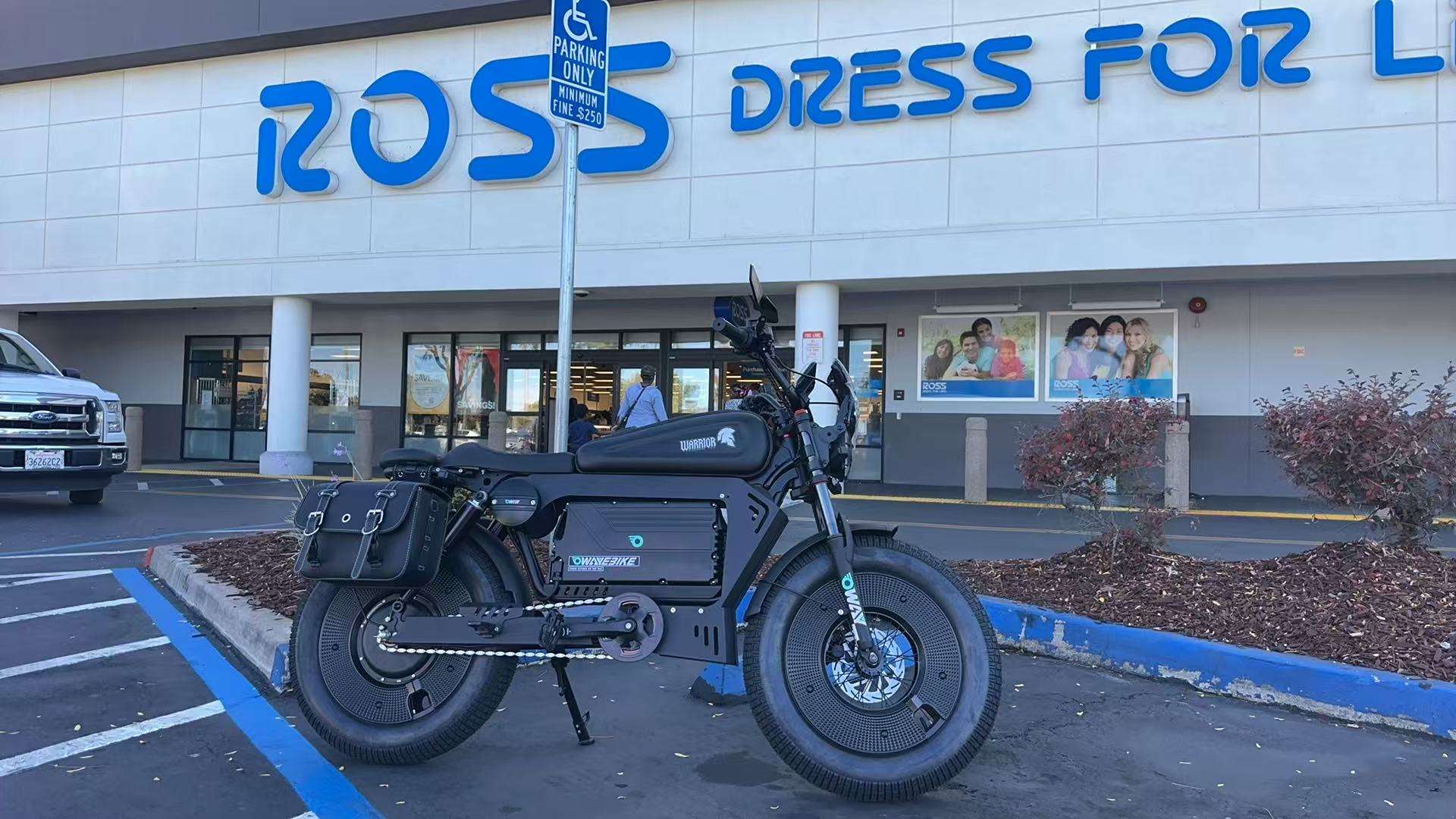 Black Worrior With Rearview Mirror