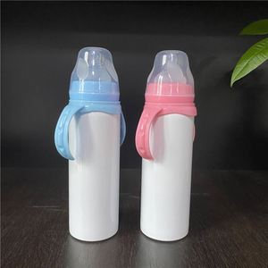 Diy White Blanks Sublimation 8Oz 240Ml Baby Keeps Drinks Hot and Cold Infant Toddler Eco Friendly Feeding <b>Bottle</b> - Product Image 3
