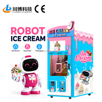 Distributeur automatique de crème glacée intelligent 24h/24, sans surveillance, à rendement élevé (ROI), pour les entreprises en démarrage, robot à crème glacée molle automatique