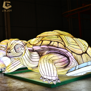 LFS-73 décoration de Noël en plein air: lanternes en soie colorées sur le thème <span class=keywords><strong>tortue</strong></span> et corail - Product Image 5