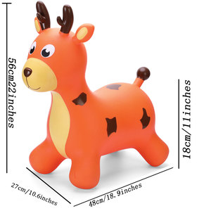Jouet gonflable souple en caoutchouc coloré OEM ODM, <span class=keywords><strong>animal</strong></span> <span class=keywords><strong>sauteur</strong></span>, <span class=keywords><strong>cerf</strong></span>, cheval <span class=keywords><strong>sauteur</strong></span>, jouet cheval - Product Image 3