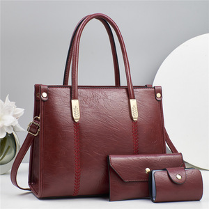 Bolso Bandolera para Mujer, Juego de 3 Piezas, Elegante Bolso de Mano Estilo Coreano, Exquisito Bolso de Hombro - Product Image 4