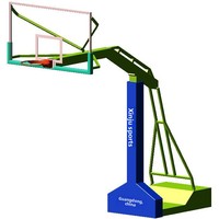 Panier de basket extérieur en fibre de verre, taille standard adulte, panneau portable pour entraînement à domicile