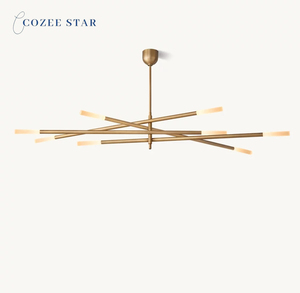 Cozee Star Lustre LED Moderne avec Branche d'Arbre Verre <span class=keywords><strong>Rousseau</strong></span> Tige Gravée E26 Base D'ampoule pour Chambre Salle À Manger Lampes Suspendues - Product Image 4