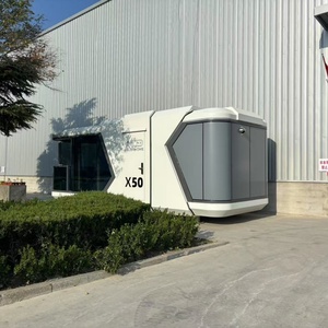 Hotel prefabricado portátil Baño al aire libre Remolque Inodoro móvil Baño portátil Ducha Inodoro Casa de cápsula pequeña para la venta - Product Image 1