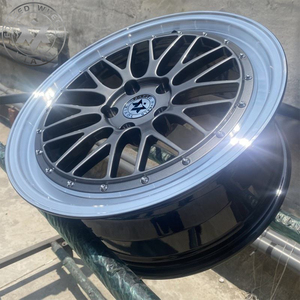 ล้อปลอมแปลงโมโนบล็อค viaol หน้า<span class=keywords><strong>สี</strong></span><span class=keywords><strong>เทา</strong></span> + ลิปสเต็ปขัดเงาพร้อมหมุดย้ำเหมาะสำหรับ BMW 5X120 Audi VW 5x112รุ่นเทสลา - Product Image 6