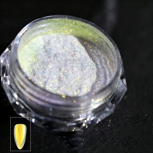Poudre de pigment multi-chrome effet aurore, flocons de couleur pour nail art, pigment inorganique de qualité cosmétique pour la conception de manucure - Product Image 2