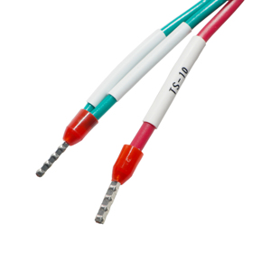 Connecteur femelle à fourche isolé en PVC TS-10, faisceau de câbles, rouge, vert, âme en cuivre, installation statique, usage électronique - Product Image 1