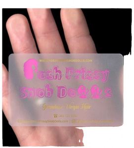 AI-MICH Custom PVC Transparent Business Invitation Label Name Card with Digital <b>Printing</b> and Letter Press - Product Image 1