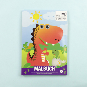 Divertente Design Morbido Della Copertura A5 Libri <span class=keywords><strong>Da</strong></span> Colorare di <span class=keywords><strong>Dinosauro</strong></span> Giocattoli di Disegno Per I Bambini Con Occhi di Plastica - Product Image 2