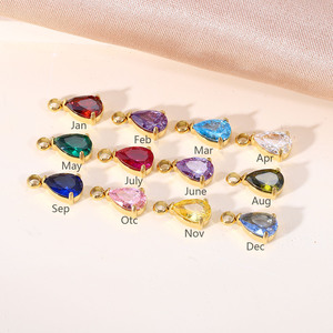 <span class=keywords><strong>Orecchini</strong></span> Trendy Daisy 4*6mm in Acciaio al Titanio con Zircone a Goccia e Mini Ciondolo Porta-Perline a Goccia d'Acqua, Accessori - Product Image 2