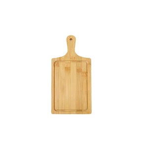 Tabla de cortar de bambú rectangular, plato de madera maciza para hornear y servir, para uso doméstico en la cocina - Product Image 5