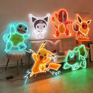 Enseigne néon LED en acrylique 5V IP65 6mm personnalisable pour la décoration intérieure, les chambres d'enfants et l'éclairage extérieur, avec fonctionnalités violettes - Product Image 1