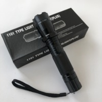 Lampe torche tactique en aluminium avec indicateur de puissance, cordon de sécurité, LED rechargeable pour la randonnée, les kits de sécurité d'urgence et le contrôle des aboiements des animaux domestiques