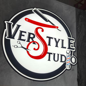 <span class=keywords><strong>Enseigne</strong></span> lumineuse personnalisée 3D à LED Letreros pour salon de coiffure, publicité, logo, <span class=keywords><strong>enseigne</strong></span> lumineuse extérieure pour salon de coiffure, éclairage LED pour entreprise - Product Image 3