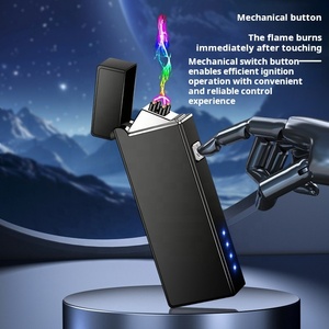 All'ingrosso piccolo metallo doppio arco USB ricaricabile accendisigari elettrici accendisigari al Plasma tipo C accessori - Product Image 3
