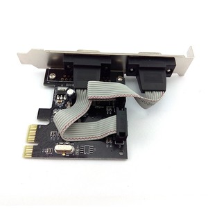 PCIe 2 Serial Port 9pin Expansion <strong>Card</strong> Adapter Converter <strong>PCI</strong> Express Com Db9 Rs232 Computer Accessories Two Serial Port - Product Image 5