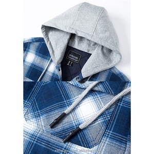 Nuova <span class=keywords><strong>giacca</strong></span> di flanella invernale da uomo casual scozzese primaverile <span class=keywords><strong>e</strong></span> autunnale cappotto foderato trapuntato scozzese foderato in pile <span class=keywords><strong>giacca</strong></span> da <span class=keywords><strong>camicia</strong></span> spessa Outwear - Product Image 5