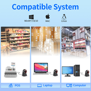 Escáner de código de barras con cable USB Xincode, inventario 1D 2D, código Qr, lector de código de barras de escritorio, Sensor CMOS para uso en almacén y supermercado - Product Image 5