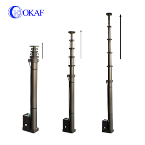 Tiang Antena Teleskopik 6m yang Dipasang di Kendaraan dengan Derek Listrik Bermotor untuk Mengangkat Aksesori Menara Telekomunikasi Bergerak - Product Image 2