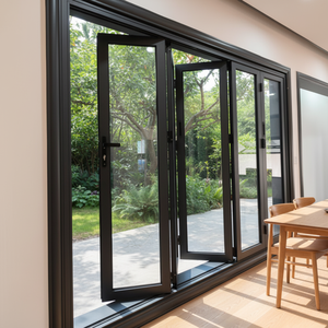 Puerta Plegable de Vidrio con 6 Hojas de Aleación de Aluminio FEM75, Aislamiento Acústico, Garantía de 5 Años, para Restaurante/Cafetería, Uso Comercial - Product Image 2