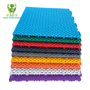 Suelo Deportivo de Plástico PP Suspendido, Encastrable, Antideslizante, para Cancha de <span class=keywords><strong>Baloncesto</strong></span>/Tenis/Fútbol Sala, Ensamblado, para Exteriores - Product Image 6