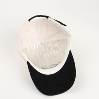 Gorra de Béisbol de Pana de 5 Paneles Unisex de Alta Calidad al Por Mayor Personalizada BSCI OEM de Estilo Vintage con Logotipo Bordado Curvo para Hombre y Mujer