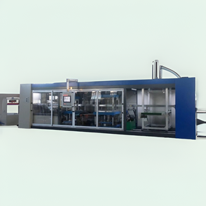 Tự động PS PP Pet nhựa Trà sữa cà phê nước trà ly hộp vỏ sò khay trứng <span class=keywords><strong>container</strong></span> làm thermoforming máy - Product Image 1