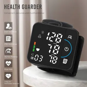 Monitor tekanan darah jenis pergelangan tangan desain baru 2023 Led Digital fungsi aplikasi Bluetooth Mode pengalaman pengguna ganda