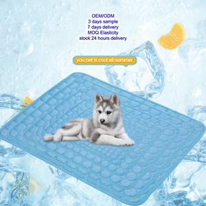 Pet Cooling Mat, Cartoon Ice Silk Summer <b>Dog</b> Cooling <b>Bed</b>, Rectangle Breathable Non‑Slip Anti‑Bite Pet <b>Sofa</b> Cushion, Luxury Moder - Product Image 4