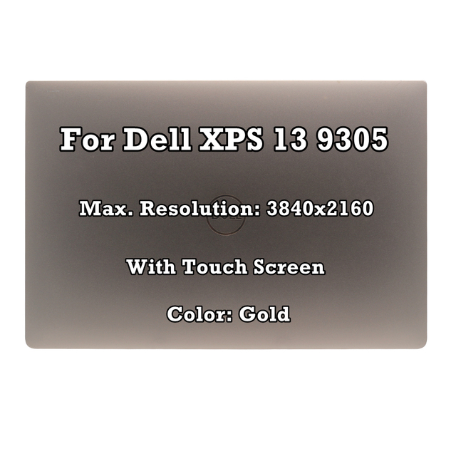 13.3" Laptop Screen New for Dell XPS 13 9305 UHD 4K LCD Touch Screen Assembly Complete Display Silver  White Sliver Gold