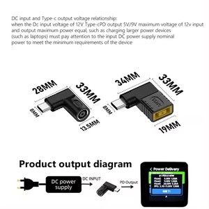 65W Máy Tính Xách Tay sạc chuyển đổi <span class=keywords><strong>USB</strong></span> Loại C PD điện sạc cáp dây adapter chuyển đổi mới nóng - Product Image 6
