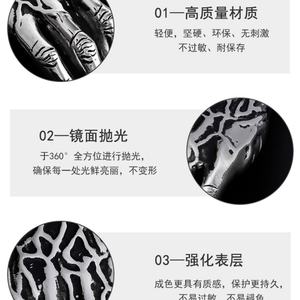 Collares con Colgante de Diseño Punk Retro Personalizado con Garra de Fantasma para Hombre, en Acero Inoxidable - Product Image 6