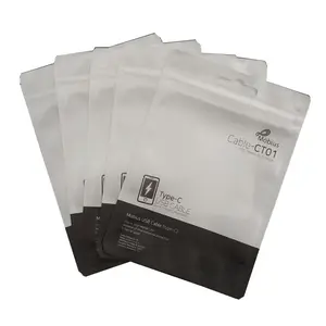 Bolsa de plástico OPP CPP personalizada con cremallera para embalaje de joyería de alimentos, venta al por mayor