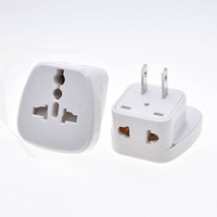 Adaptateur de convertisseur de prise à deux broches standard américain Adaptateur d'alimentation multifonction