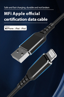 Nouveau câble Usb vers L de chargeur rapide certifié MFi de haute qualité pour iPhone 14/13/12/11 Pro Max/SE/XS/XR/8 Plus et plus