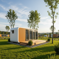 Cabane préfabriquée clé en main type Apple Pod prête à l'emploi pour la location Airbnb et les parcs de vacances