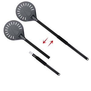 Multipurpose Pizza Making Tool Kit Including Perforated Shovel and Turning Peel Compatible with <strong>Ooni</strong> Outdoor Pizza Ovens - Product Image 5